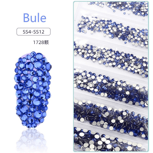 Sachet bijoux style Swarovski 6 grandeurs - Ongles Elaine Lemay