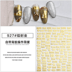 Collant doré #927 - Ongles Elaine Lemay