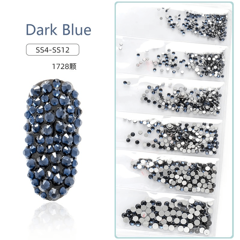 Sachet bijoux style Swarovski 6 grandeurs - Ongles Elaine Lemay