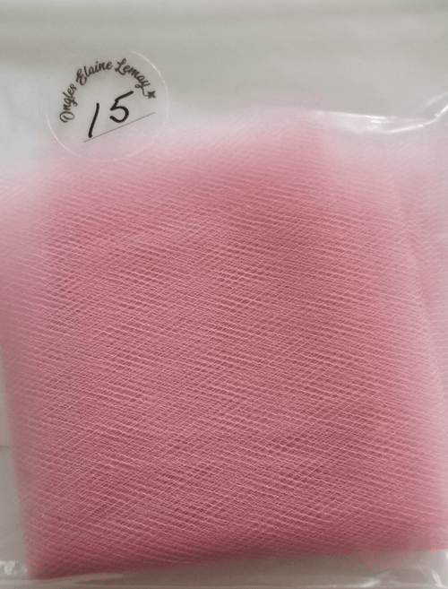 Tulle petit carreaux - Ongles Elaine Lemay