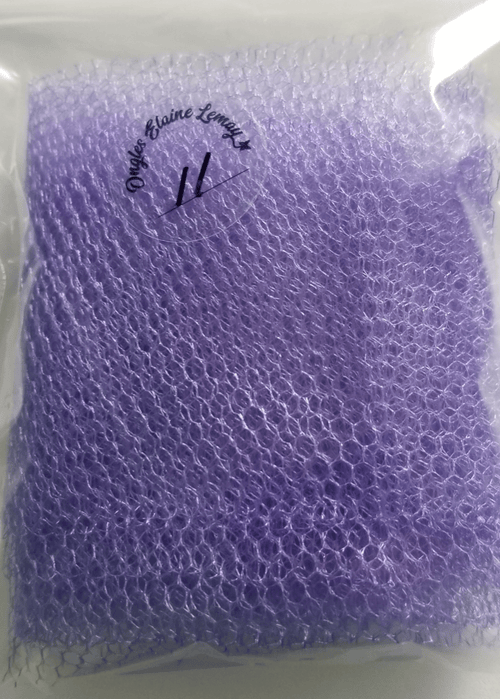 Tulle gros carreaux - Ongles Elaine Lemay