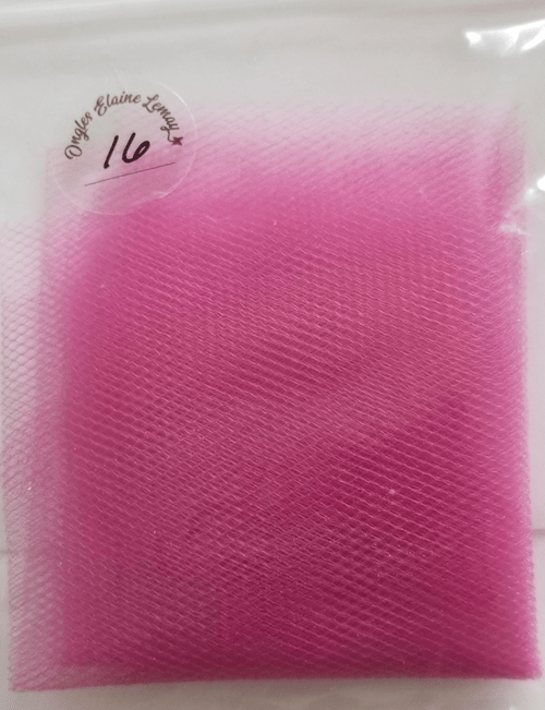Tulle petit carreaux - Ongles Elaine Lemay