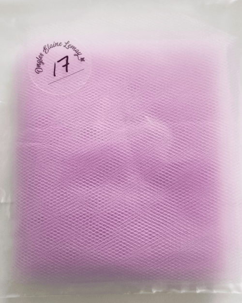 Tulle petit carreaux - Ongles Elaine Lemay