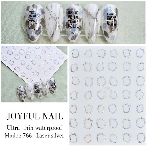 Collant #766 argent holo - Ongles Elaine Lemay