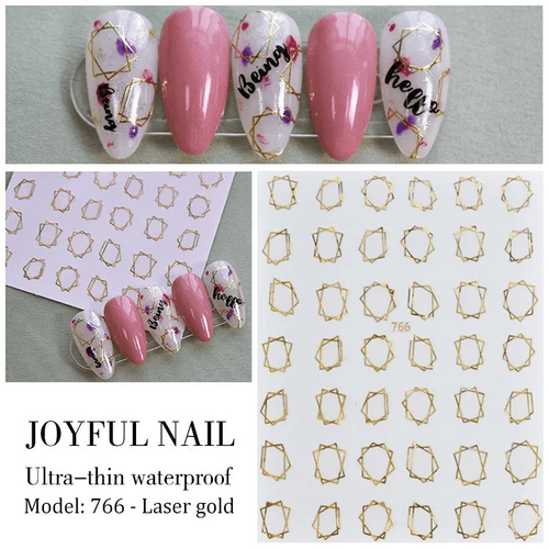 Collant #766 or holo - Ongles Elaine Lemay