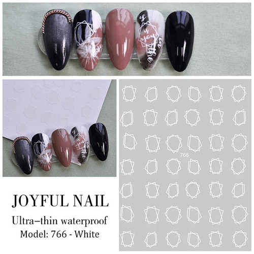 Collant #766 blanc - Ongles Elaine Lemay