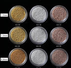 Caviar or, argent ou rose gold - Ongles Elaine Lemay