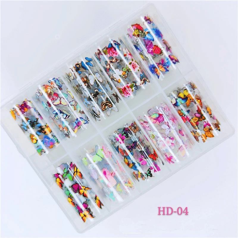 Foil papillons HD-04 - Ongles Elaine Lemay