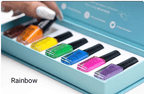 Kit vernis à stamping rainbow - Ongles Elaine Lemay