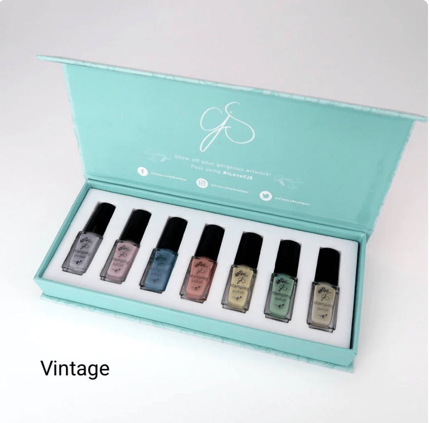 Kit vernis à stamping vintage