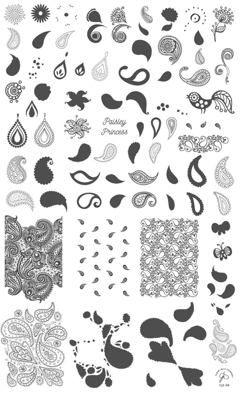 CJS-99 Paisley Princess - Ongles Elaine Lemay