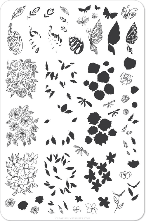 CJS-37 Peacockâs Garden - Ongles Elaine Lemay