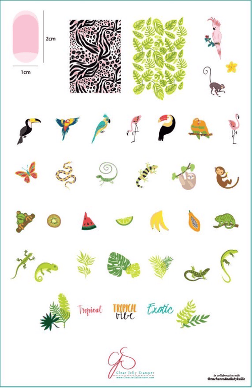 CJS-LC-58 Enchanted Tropics - Ongles Elaine Lemay