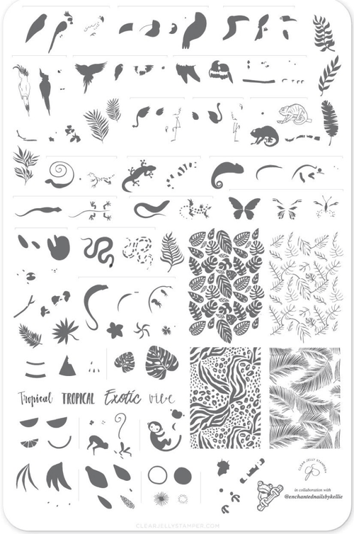 CJS-LC-58 Enchanted Tropics - Ongles Elaine Lemay