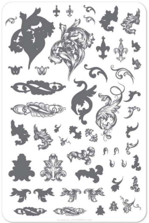 CJS-45 Ornamental Flourish - Ongles Elaine Lemay