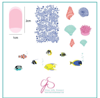 CJS-LC-49 Suzieâs Underwater Tropical - Ongles Elaine Lemay