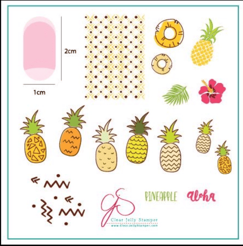 CJS-130 Pinapple Pizazz - Ongles Elaine Lemay