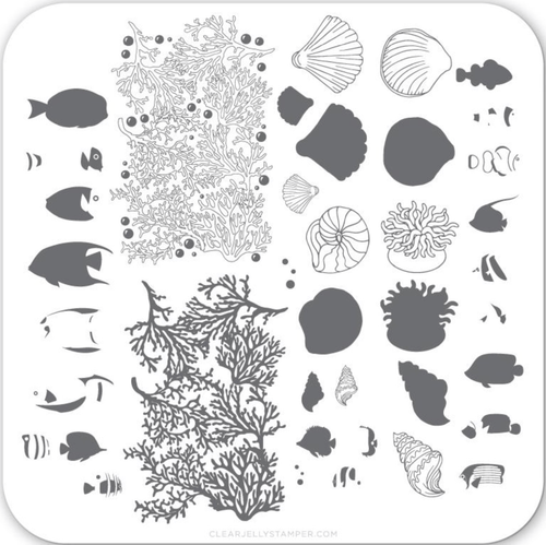 CJS-LC-49 Suzieâs Underwater Tropical - Ongles Elaine Lemay