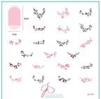 CJS-234 Twirly Swirly French - Ongles Elaine Lemay