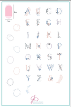 CJS-83 Garden Letters - Ongles Elaine Lemay