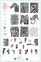 CJS-175 Wild Kingdom Zebra - Ongles Elaine Lemay
