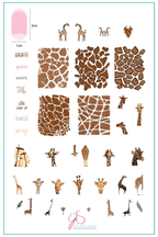 CJS-174 Wild Kingdom Giraffe - Ongles Elaine Lemay