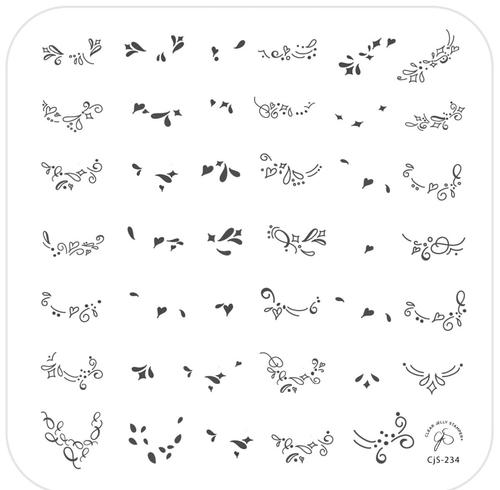 CJS-234 Twirly Swirly French - Ongles Elaine Lemay