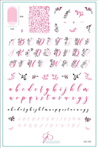 CJS-232 Alphabet Twirly Swirly - Ongles Elaine Lemay