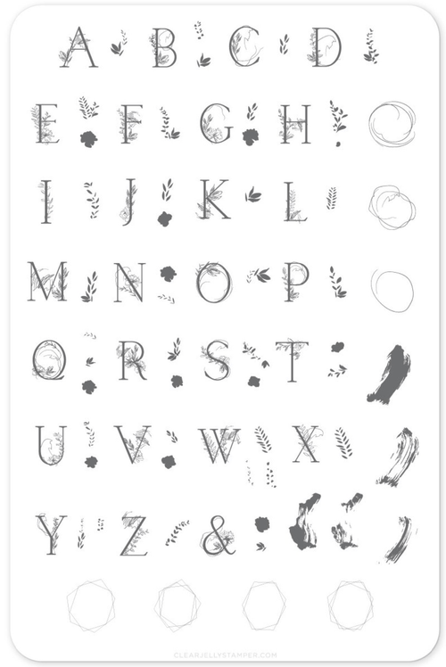 CJS-83 Garden Letters - Ongles Elaine Lemay