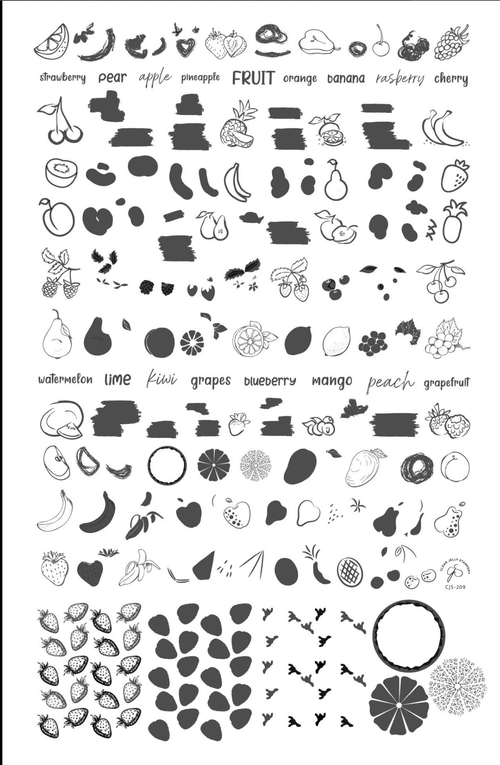 CJS-209 Fruit Cocktail collection So Juicy! - Ongles Elaine Lemay