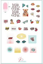 CJS-V-22 Pop Heart - Ongles Elaine Lemay