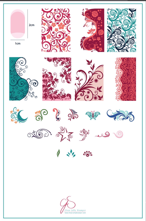 CJS-48 Sweet Swirls - Ongles Elaine Lemay