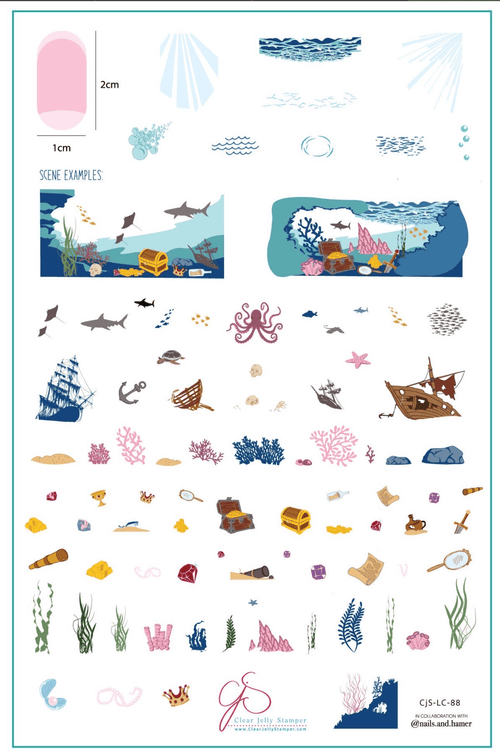 CJS-LC-88 Sunken Treasure - Ongles Elaine Lemay