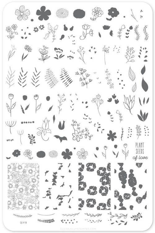 CJS-V-18 Blossoming Romance - Ongles Elaine Lemay