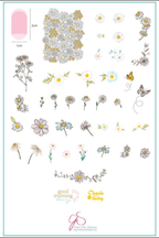 CJS-104 I Dream of Daisies - Ongles Elaine Lemay