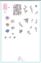 CJS-82 Sketched Garden - Ongles Elaine Lemay