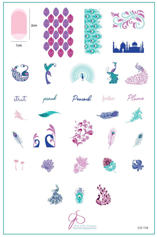 CJS-126 Strut your Tail Feathers - Ongles Elaine Lemay