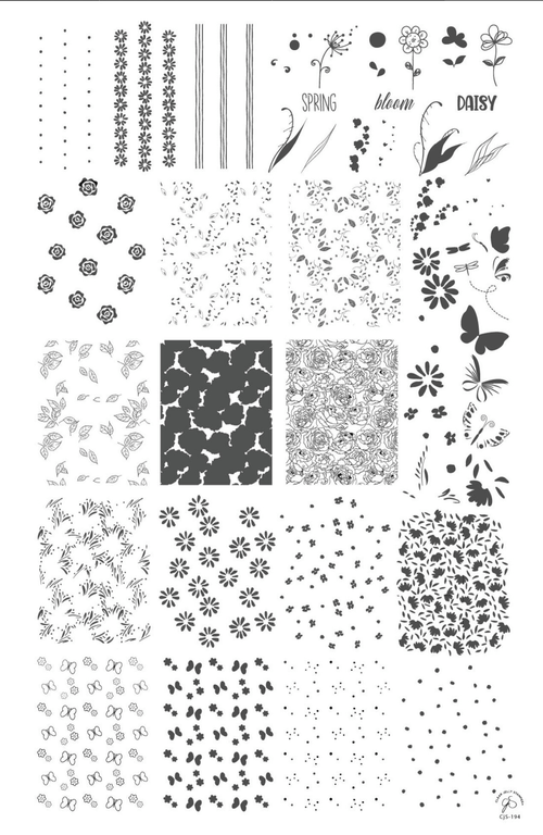 CJS-194 Spring Daisy - Ongles Elaine Lemay