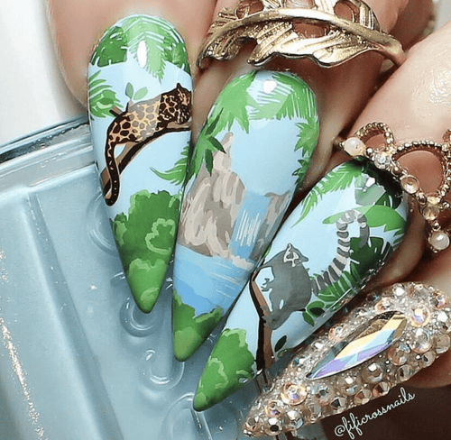 CJS-LC-34 Suzieâs Wlecome to the Jungle - Ongles Elaine Lemay