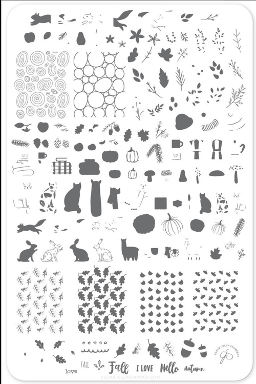 CJS-148 Autumn Acorns - Ongles Elaine Lemay