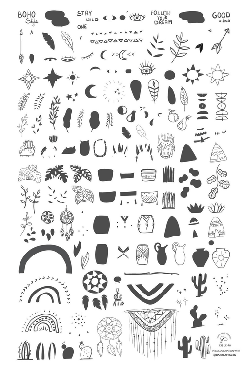 CJS-LC-78 Sketched Art by @barbrafeszyn - Ongles Elaine Lemay