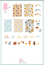 CJS-133 Fallpaper Happy Fall Y’All - Ongles Elaine Lemay