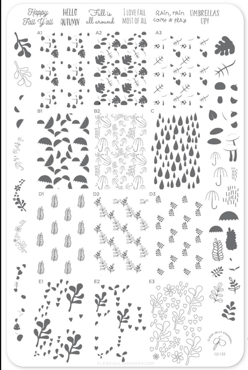 CJS-133 Fallpaper Happy Fall Y’All - Ongles Elaine Lemay