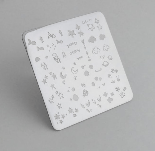 CJS-17 Mini Sea and Stars Doodle - Ongles Elaine Lemay