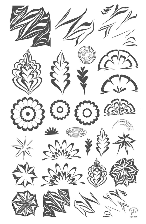 CJS-223 Water Marble - Ongles Elaine Lemay