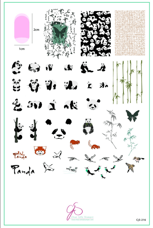 CJS-216 Playful Panda - Ongles Elaine Lemay