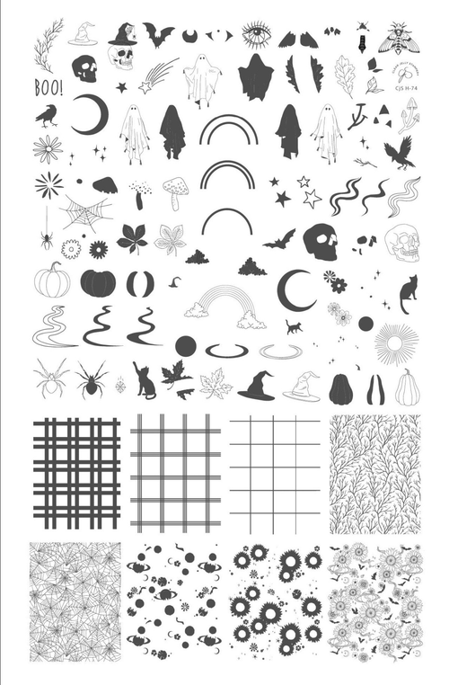 CJS-H-74 Boho Halloween - Ongles Elaine Lemay