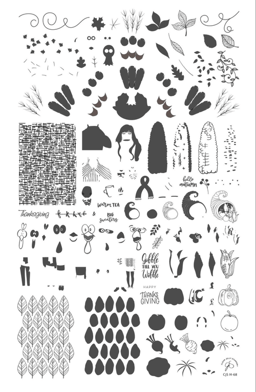 CJS-H-68 Gobble till you wobble - Ongles Elaine Lemay