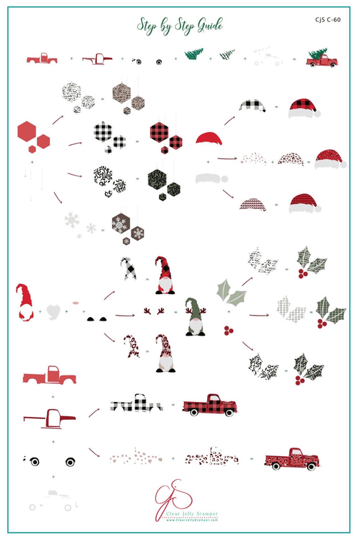 CJS-C-60 Patterned Holidays - Ongles Elaine Lemay