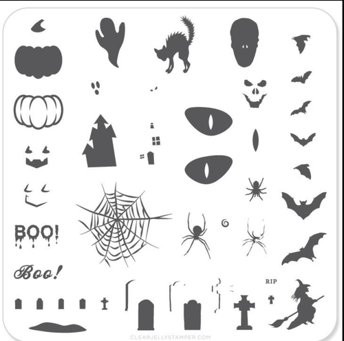 CJS-H-06 Halloween Boo - Ongles Elaine Lemay